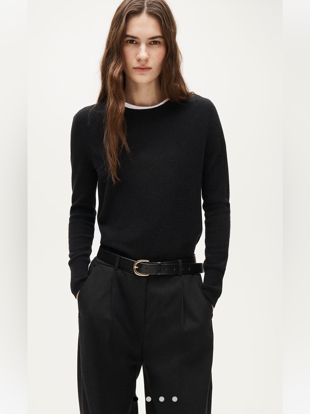 J. Crew Black Crewneck Sweater Xs